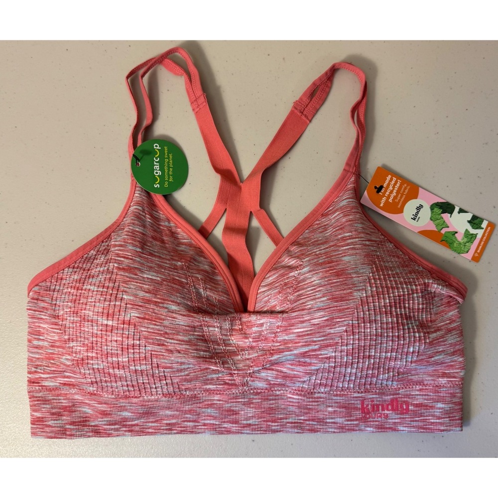 Kindly‎ Yours Bralette Women XXL Sunkist Coral Seamless Scoop Bra NEW